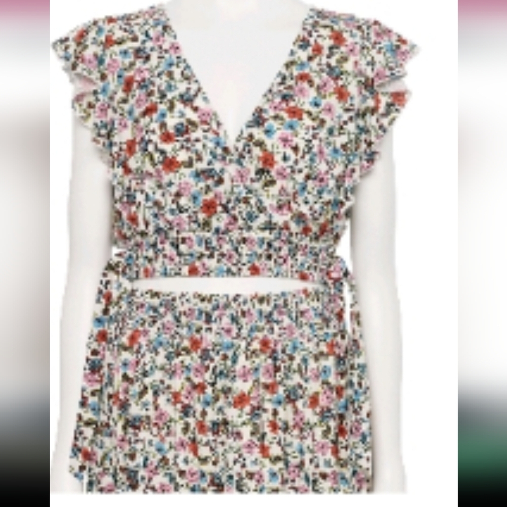Flower Top and Skirt - Picture 1 of 5